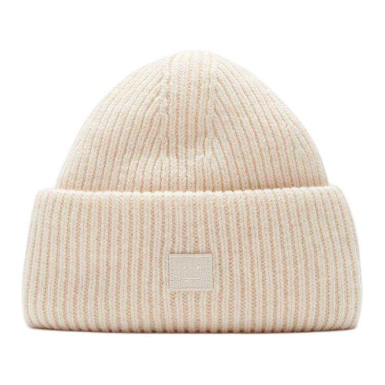 Acne Studios Acne Studios Logo Patch Ribbed Beanie