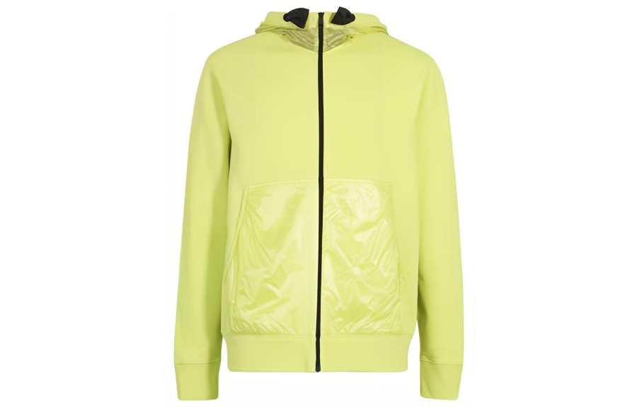 MONCLER GENIUS Jackets Men's Yellow Stand Collar Moderate Straight Fit