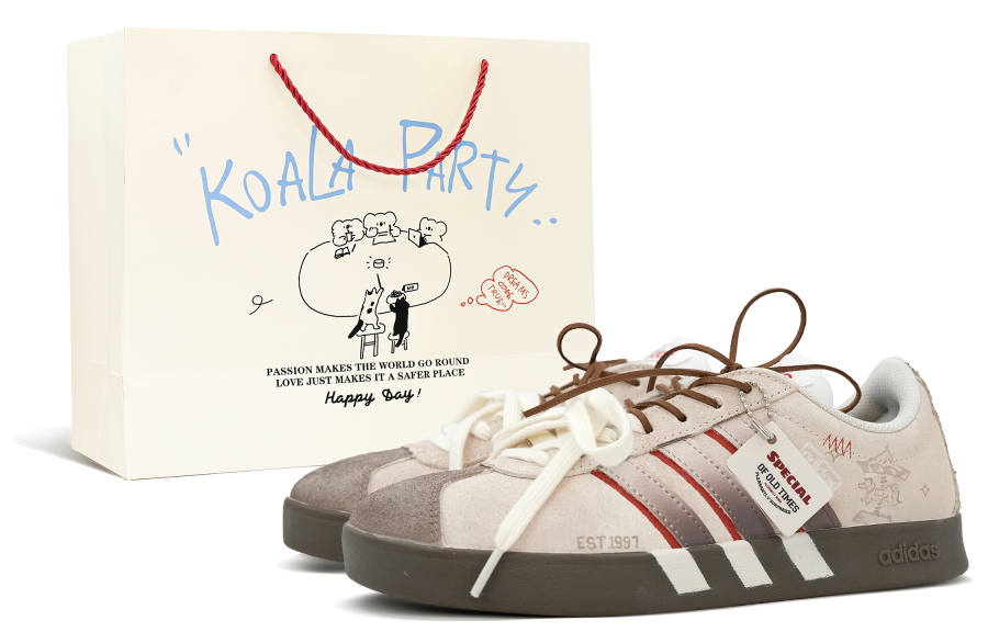 Adidas Adidas VL COURT 2.0 Low top Skateboard Shoes Unisex Gray Brown