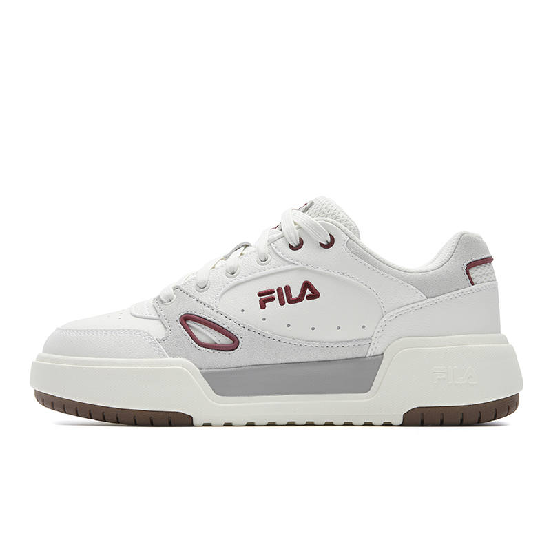 FILA CAMPUS 1S Textile, Synthetic Leather, Split Cow Leather Low top Skateboard Shoes Women's Cream White