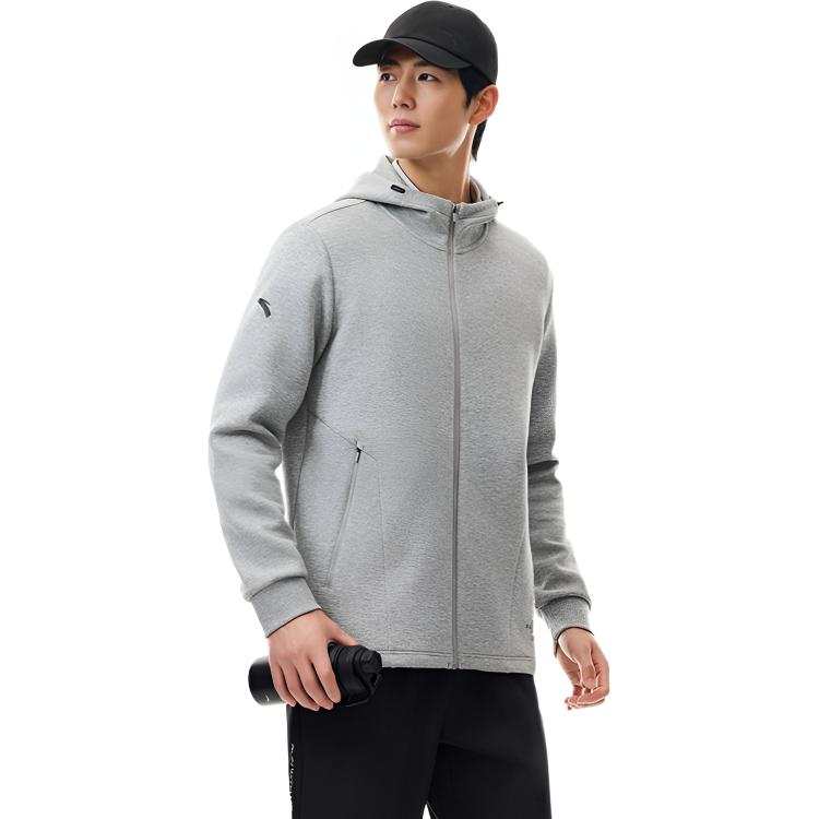 ANTA Jackets Men's CD28 Gray Heather Gray Hooded Moderate Other