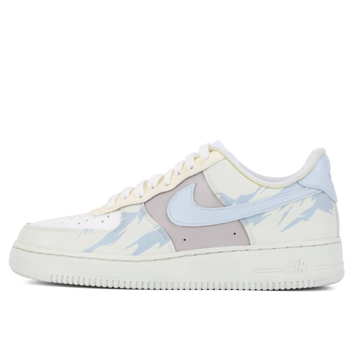 Nike Nike Air Force 1 Unicorn Manufacturing Coverage Balance Low top Skateboard Shoes Men's White Blue