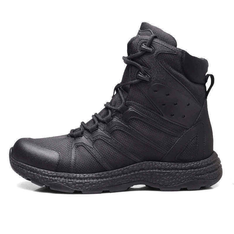 QIANGREN 3515 Breathable Short Outdoor Boots Men's Black