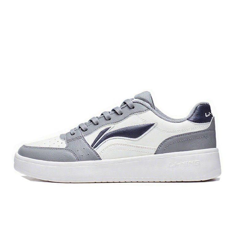 Li-Ning Li Ning Sycee Casual Style Low top Skateboard Shoes Unisex White Gray