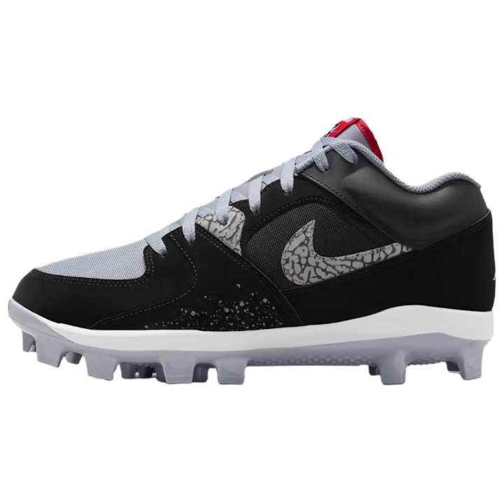 Jordan Jordan Stadium 90 Low Top Upper Height Baseball Shoes Men's Black Gray