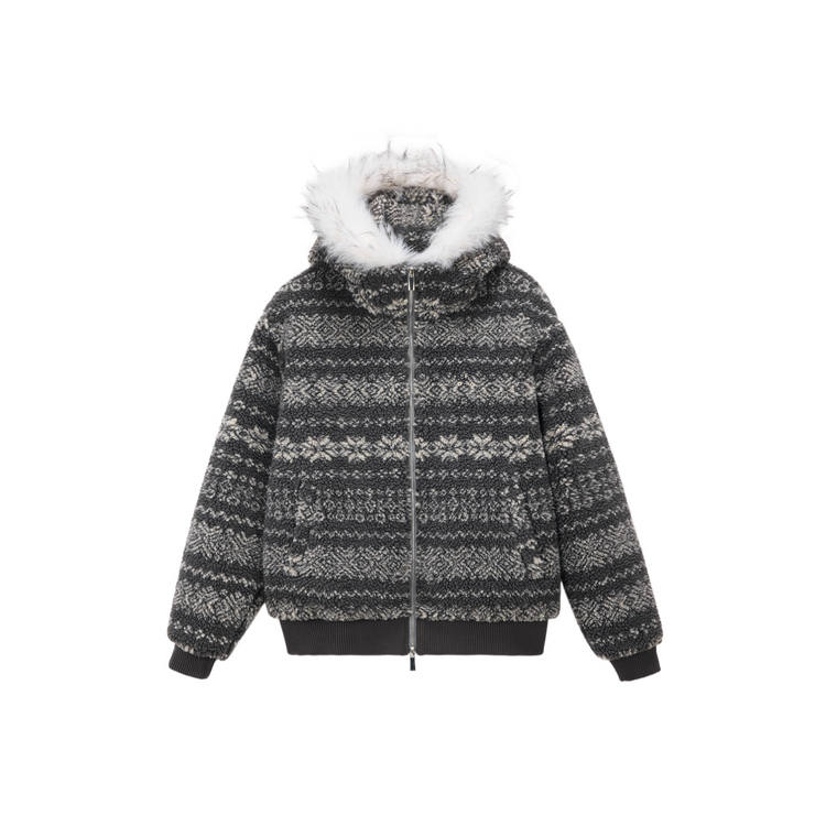 FPA Puffer Jackets Unisex Fur Collar Thickened Padded Puffer Jacket