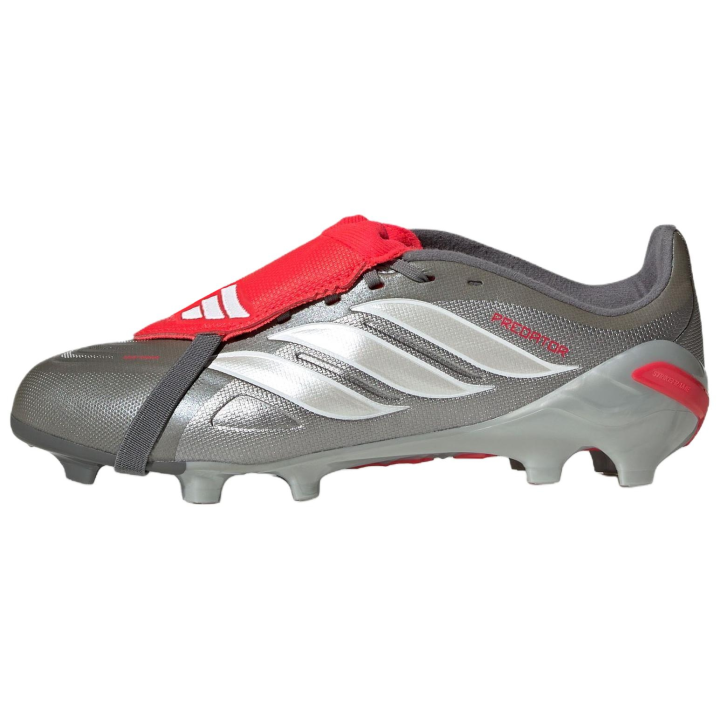 Adidas Predator League Adidas Fold over Tongue Fg 'Iron Metallic Zero Metalic Lucid Red'