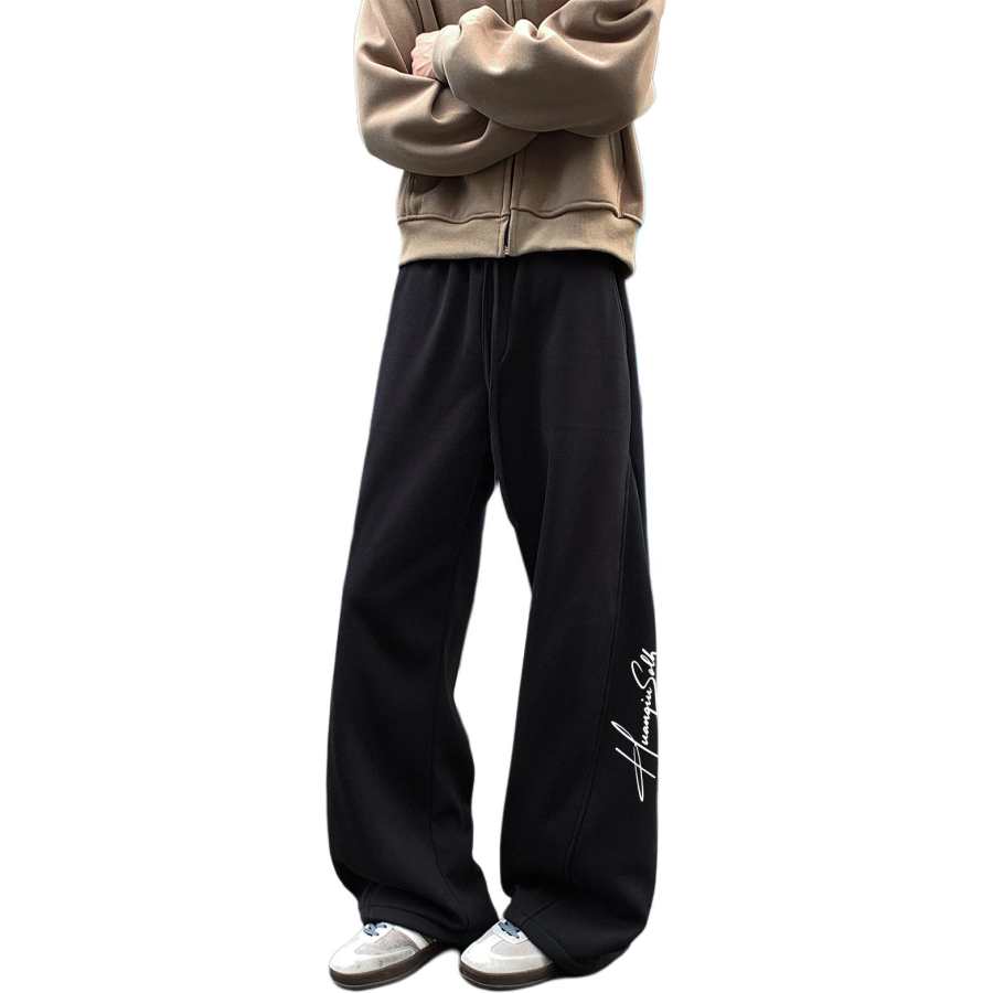 HUANQIU Knitted Sweatpants Unisex
