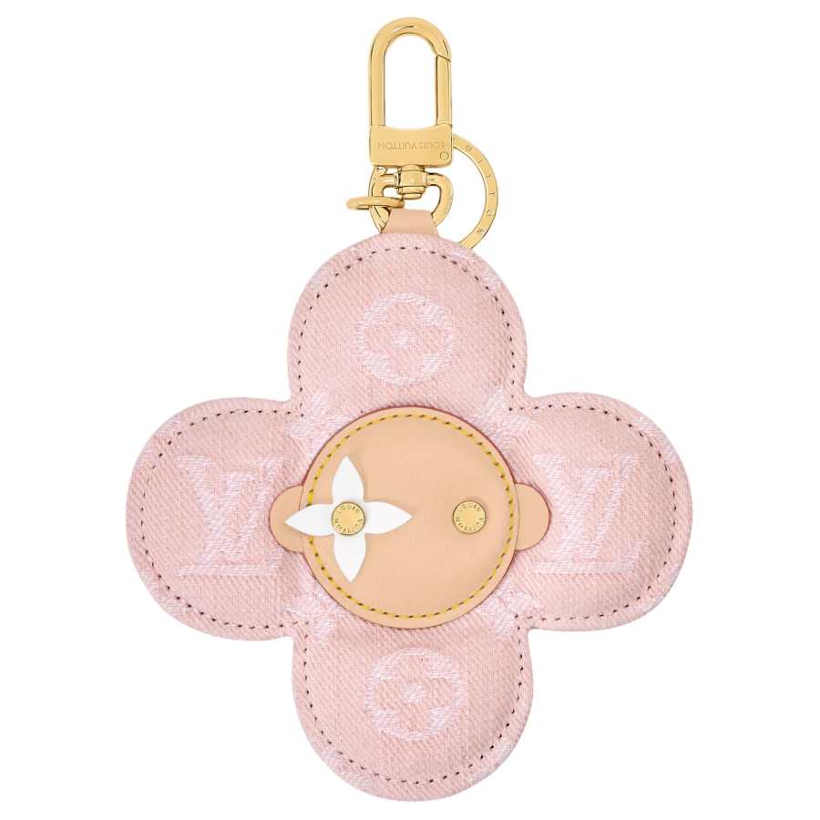LOUIS VUITTON Monogram Denim Fabric Bag Accessory Women's Pink