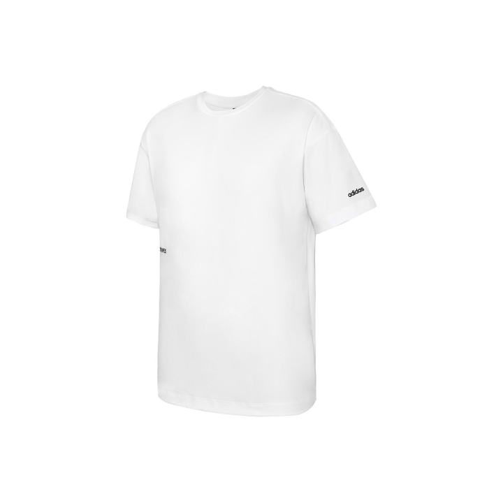 Adidas Adidas T Shirts Men's White Crew Neck Moderate Straight Fit