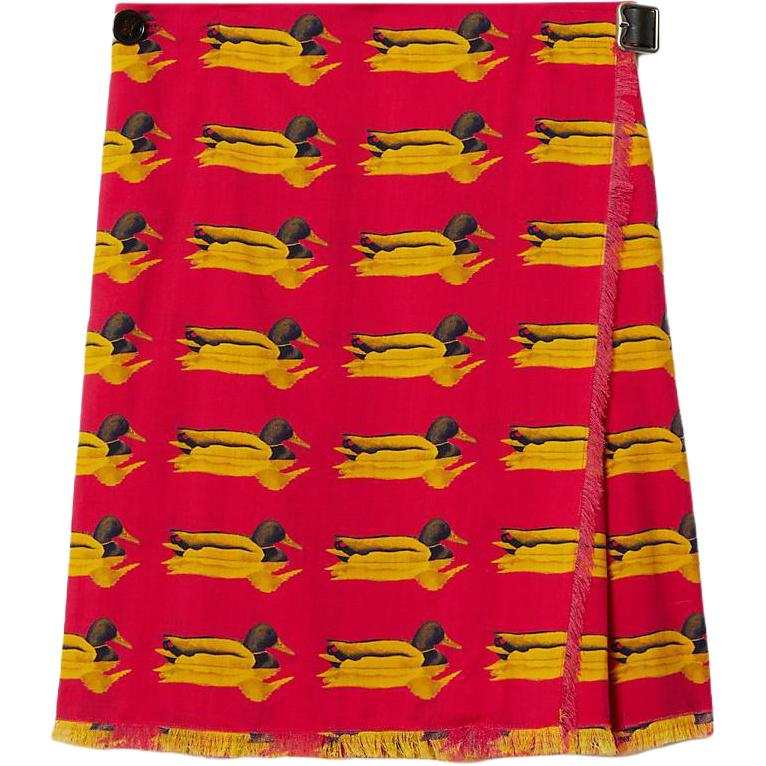 Burberry Burberry duck-print wool miniskirt