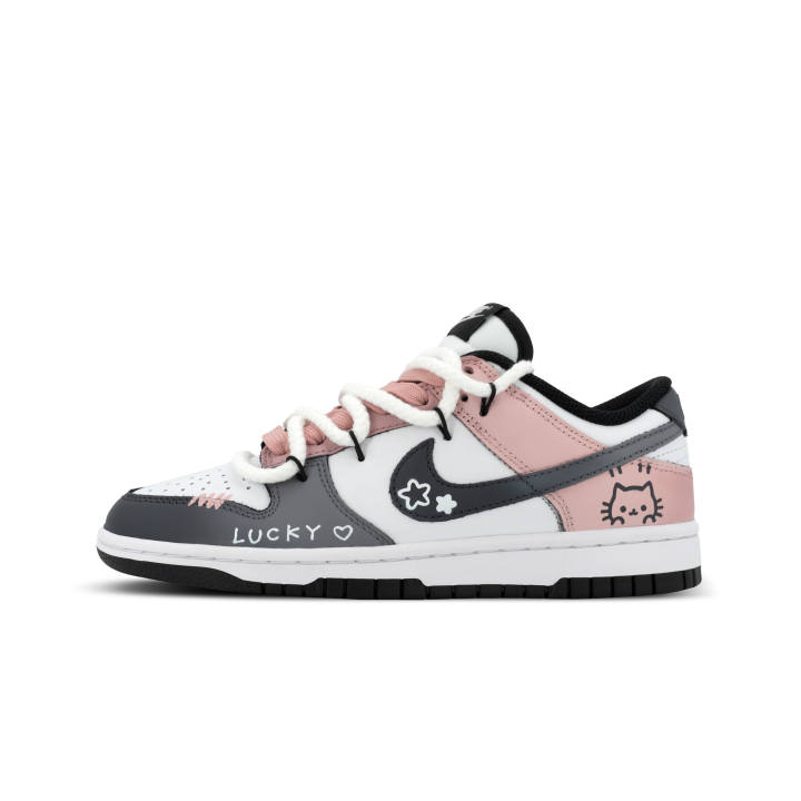 Nike Nike Dunk Gorilla Mischief XJDD Lucky Meow Low top Skateboard Shoes Unisex Black Pink