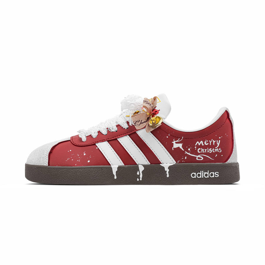 Adidas Adidas Vl Court Classic Love Song Thermal Waterproof Cushioning Thermal Waterproof Cushioning Low top Skateboard Shoes