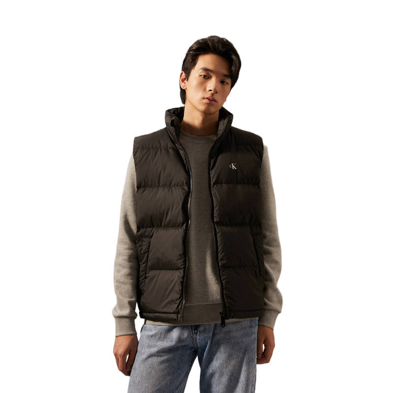 Calvin Klein Calvin Klein Down Vests Men's Stand Collar Moderate Quilted Down Jacket