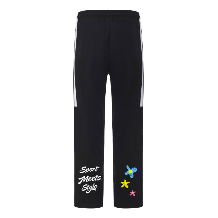 Adidas Adidas Casual Pants Unisex Black Moderate Straight Fit Pants