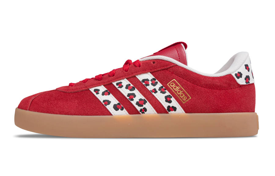 Adidas Adidas VL COURT 3.0 Synthetic Leather, Split Cow Leather Low top Skateboard Shoes Unisex Red
