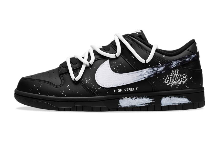 Nike Nike Dunk Baby's Breath Low top Skateboard Shoes Men's Black White
