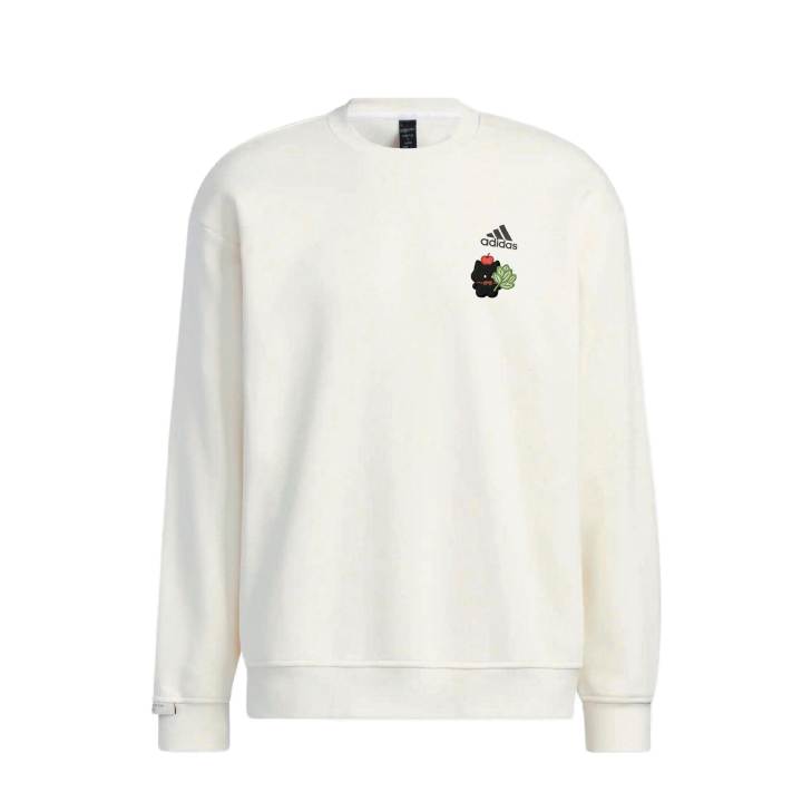 Adidas Adidas Sweatshirts Unisex White Crew Neck Thickened Regular