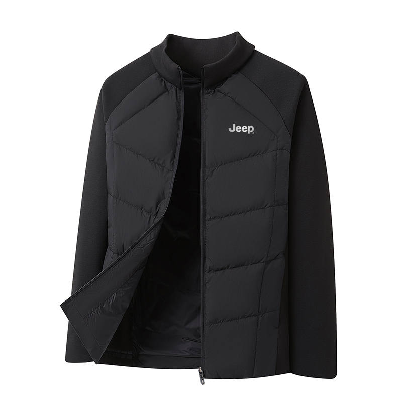Jeep Jeep Down Jackets Unisex Stand Collar Lightweight Quilted Down Jacket