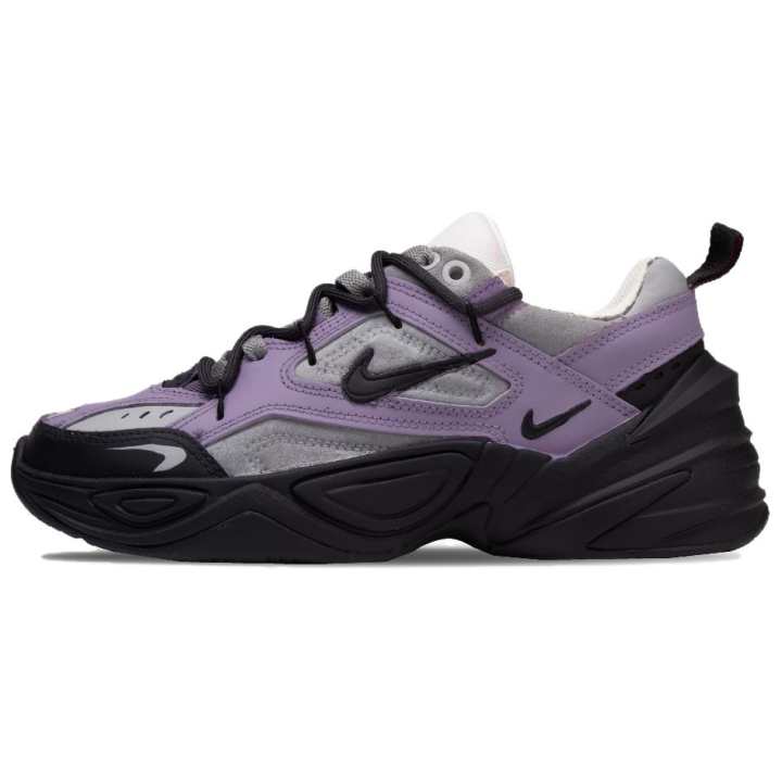 Nike Nike M2K Tekno Top Grain Cow Leather Low top Chunky Sneakers Women's Purple