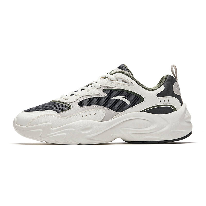 Anta Planet Low top Chunky Sneakers Men's Castle Gray/Ivory White/Shade 1 Gray