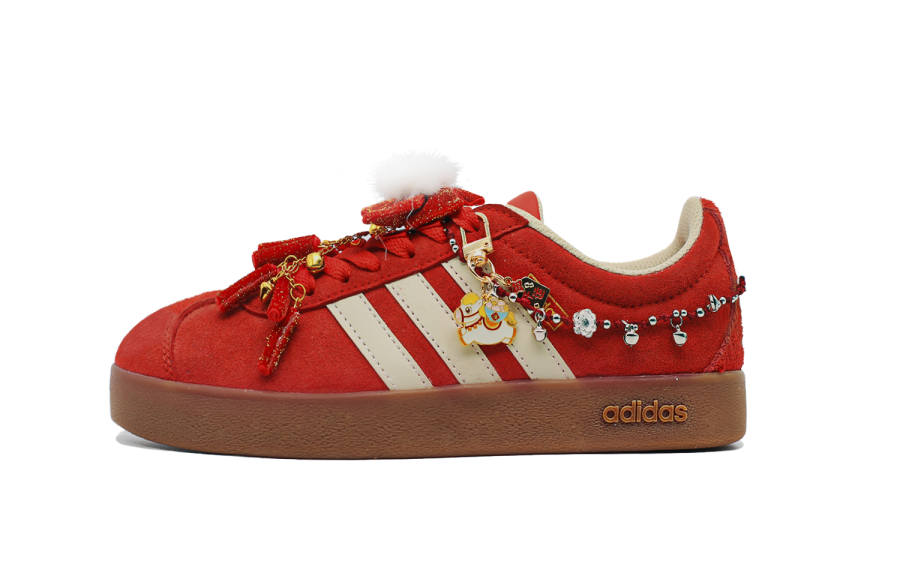 Adidas Adidas Vl Court Classic Prosperity Low top Skateboard Shoes Unisex Brier Red