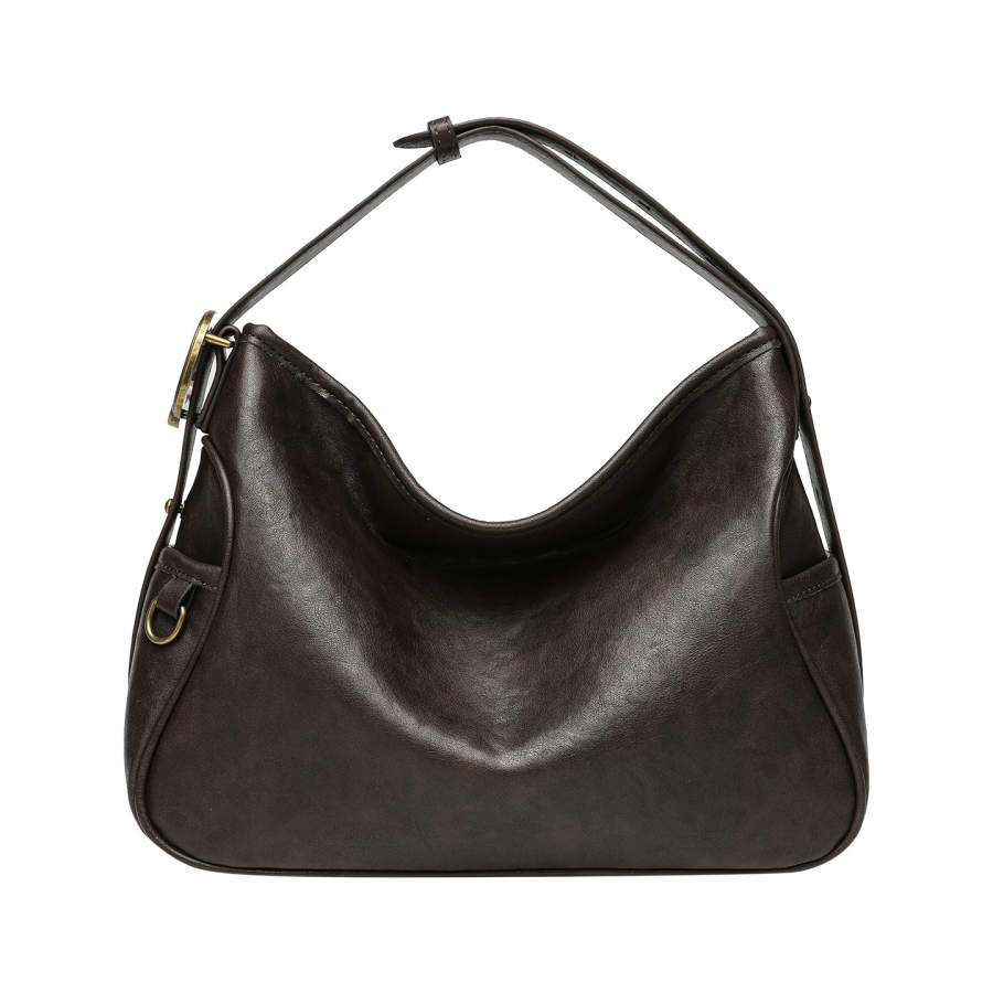 PAYOT PAYOT Synthetic Leather Shoulder Bag Regular Women's Coffee