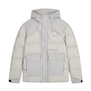 Palladium Down Jackets Unisex Black Sand Hooded Moderate