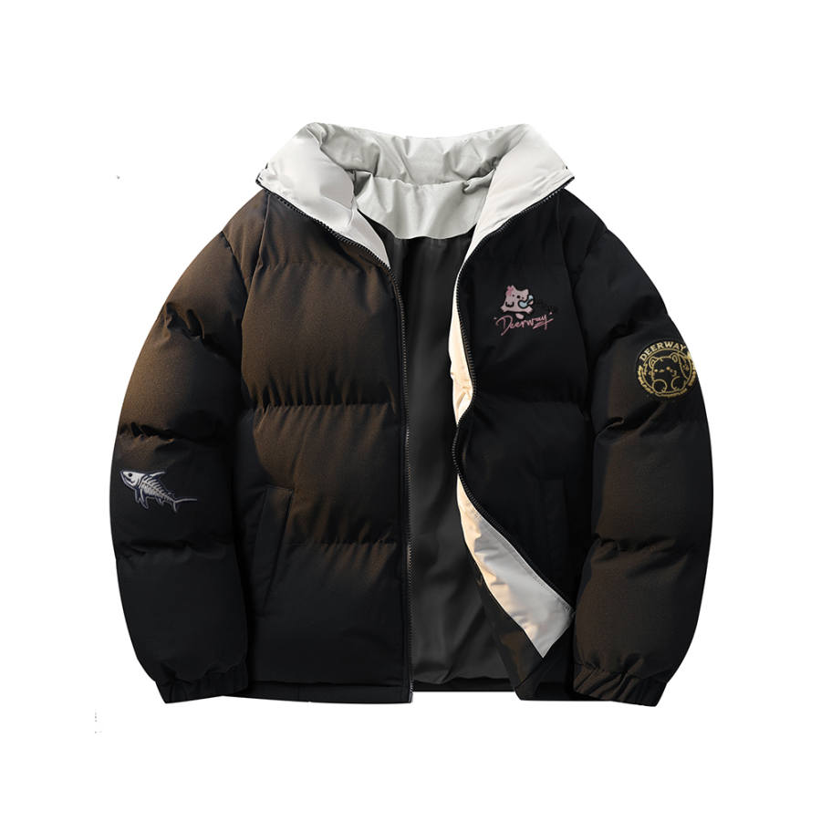DEERWAY DEERWAY Puffer Jackets Unisex Stand Collar Thickened Padded Puffer Jacket