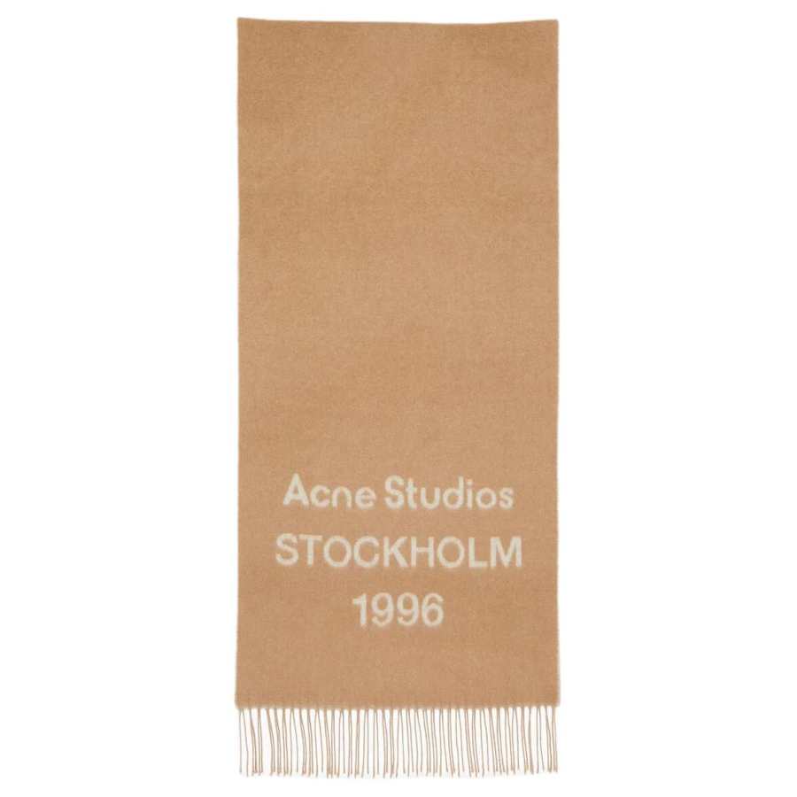 Acne Studios Acne Studios logo-print wool scarf