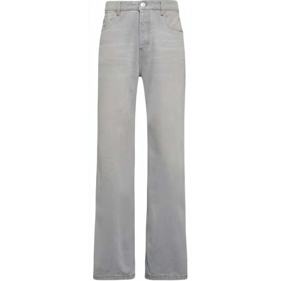 AMIPARIS Ami Paris Logo Patch Straight Leg Jeans