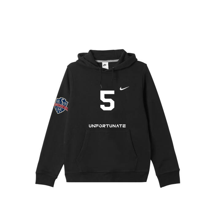Nike Nike Club Sweatshirts Men's Black Hooded Thickened