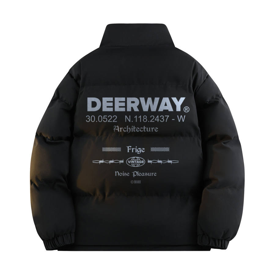 DEERWAY DEERWAY Puffer Jackets Unisex Stand Collar Moderate Padded Puffer Jacket