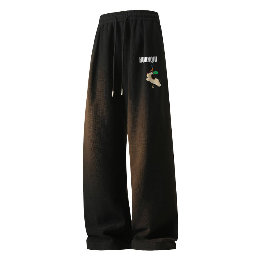HUANQIU Knitted Sweatpants Unisex