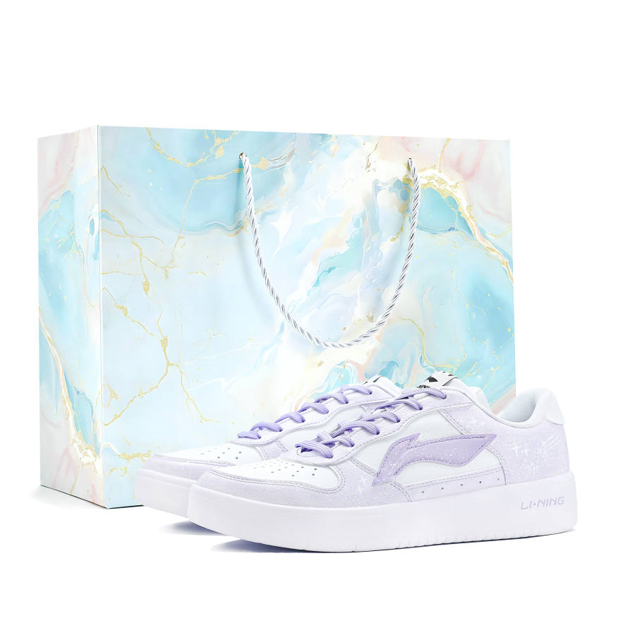 Li-Ning Li Ning Floating Boat Synthetic Leather Wear resistant And Lightweight Low top Skateboard Shoes Women's