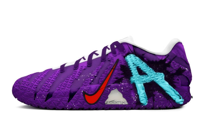 Nike Nike Ja Morant 3 Neon Abrasion Resistant Low top Basketball Shoes Unisex Purple