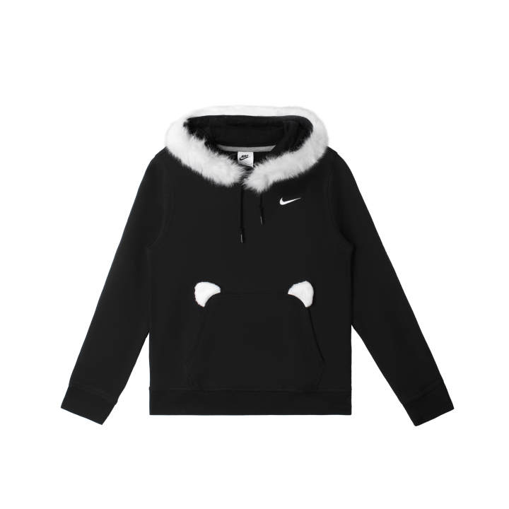 Nike Nike Club Sweatshirts Men's Black Hooded Thickened