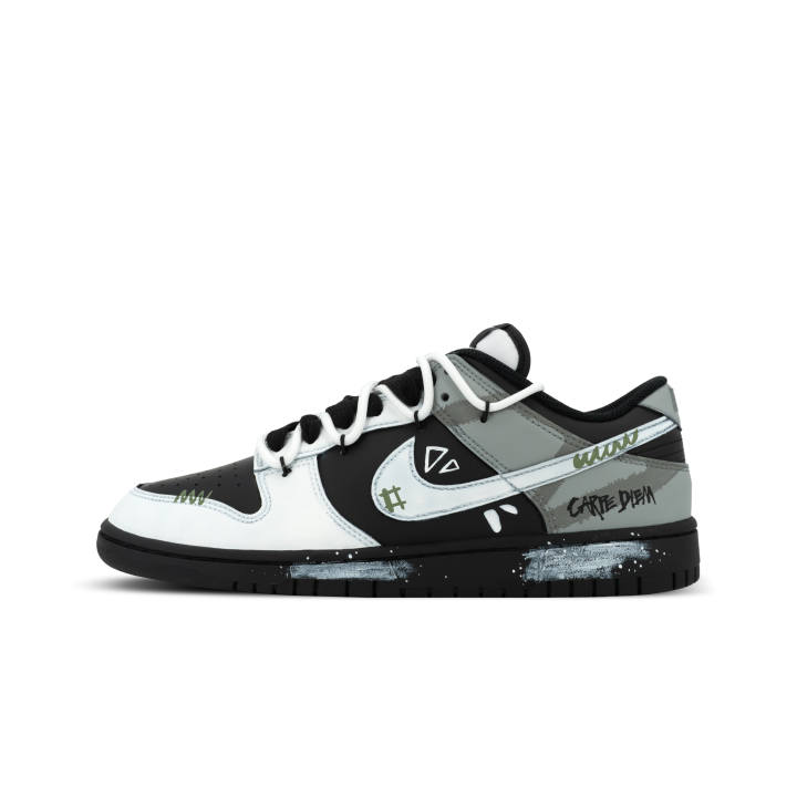 Nike Nike Dunk Orangutan Mischief XJDD Dark Night Light Low top Skateboard Shoes Unisex Black White