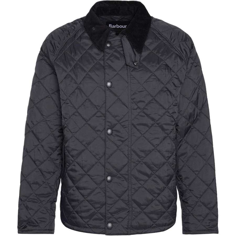 BARBOUR Barbour diamond-quilted corduroy-collar jacket