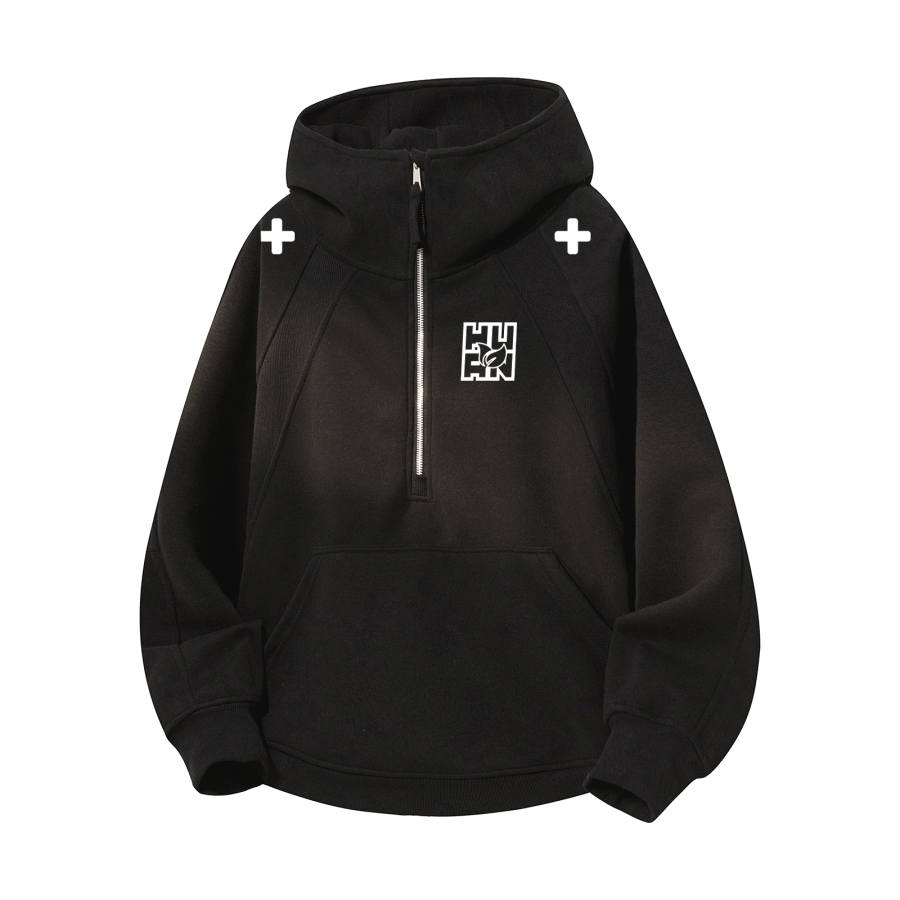 HUANQIU Sweatshirts Unisex Hooded Moderate Heavyweight