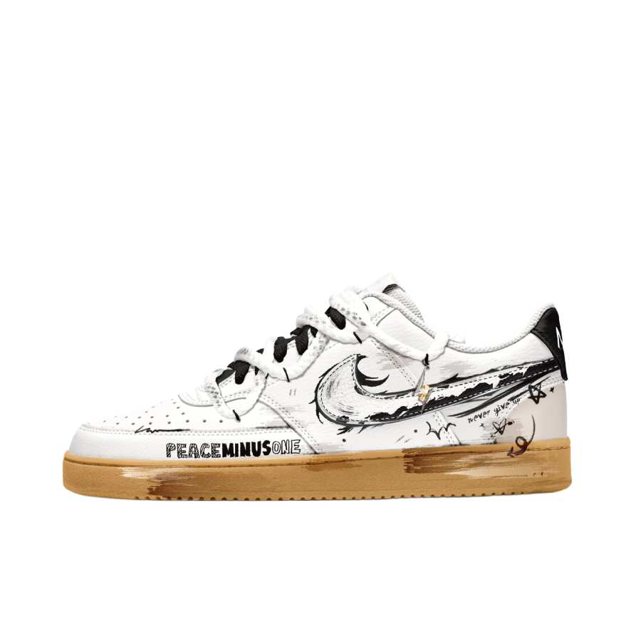 Nike Nike Court Vision 1 Mechanical Spirit, Song Of Peace Cushioning, Wear Resistant Low top Skateboard Shoes Men's