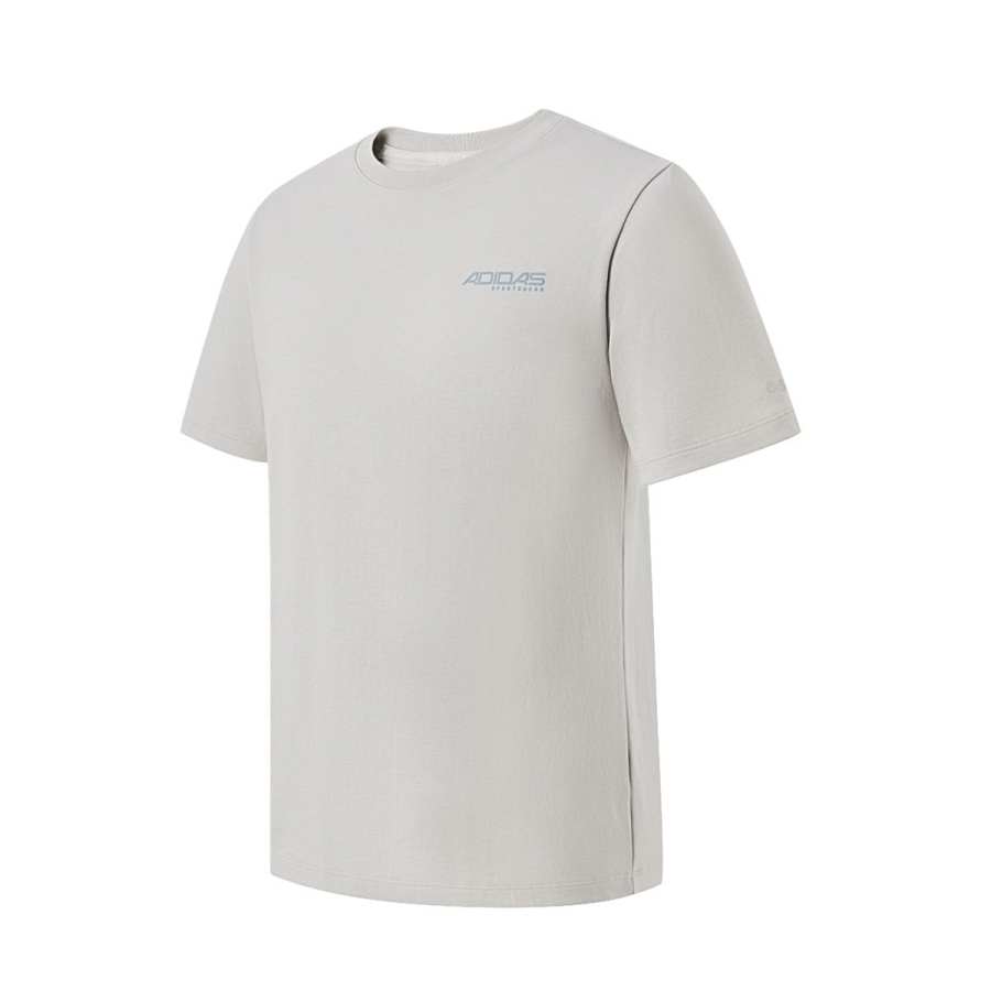 Adidas Adidas T Shirts Men's Gray Crew Neck Moderate