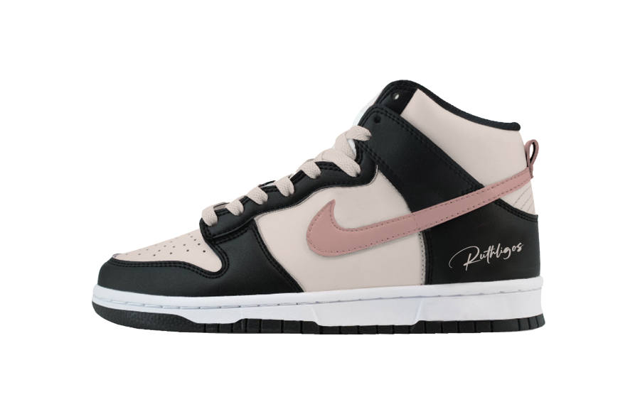Nike Nike Dunk Urban Chic Style Berry 3.0 Thermal Abrasion Resistant High top Skateboard Shoes Women's Black Pink