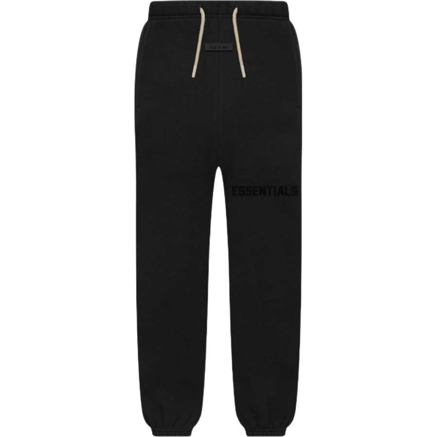 Fear Of God Essentials Knitted Sweatpants Kids Essentials Sweatpant Jet Black Jet Black Kids'