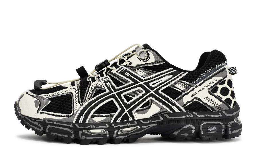 ASICS Gel Kahana 8 FL Low top Running Shoes Men's Black White