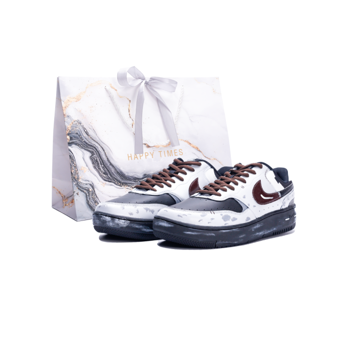 Nike Nike Gamma Force Rum Black White Comfortable Versatile Trendy Multicolor Coverage Slip Resistant Abrasion Resistant