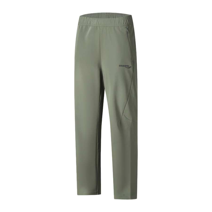 Saucony Casual Pants Men's Jasper Grass Green Moderate Straight Fit Pants