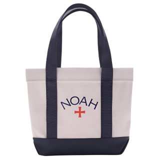 NOAH 100% Cotton With Canvas Handbag Mini Unisex White & Blue