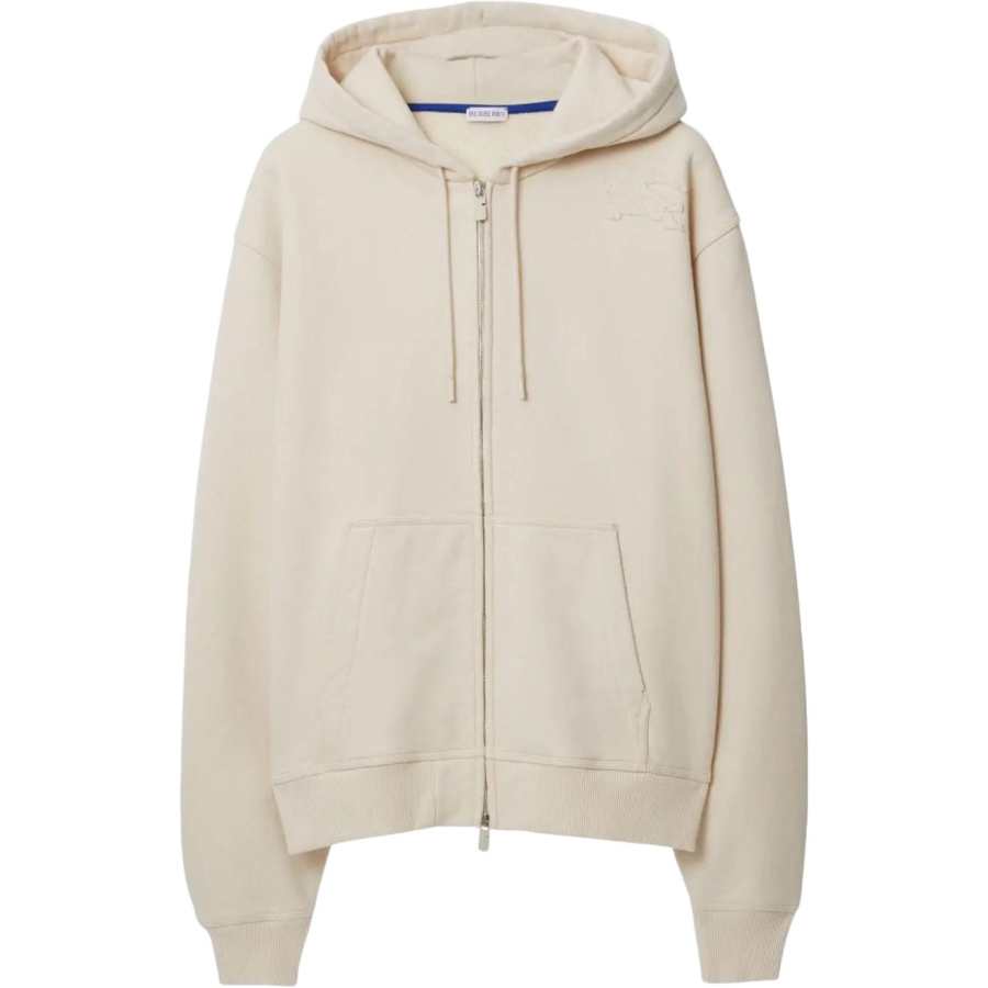 Burberry Sweatshirts Men's Beige Hooded Non Detachable Moderate Straight Fit