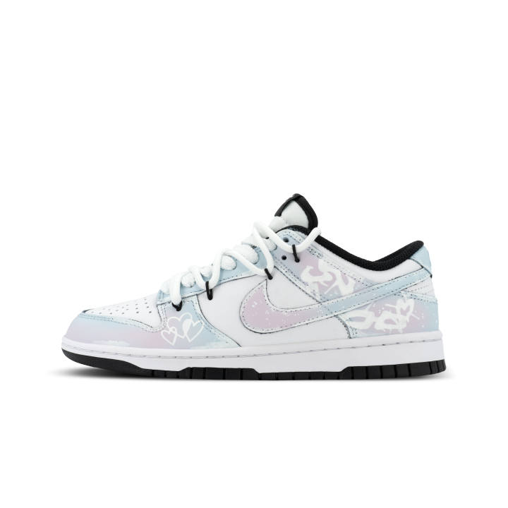 Nike Nike Dunk Xingji Prank XJDD Love Lock Low top Skateboard Shoes Unisex White Pink